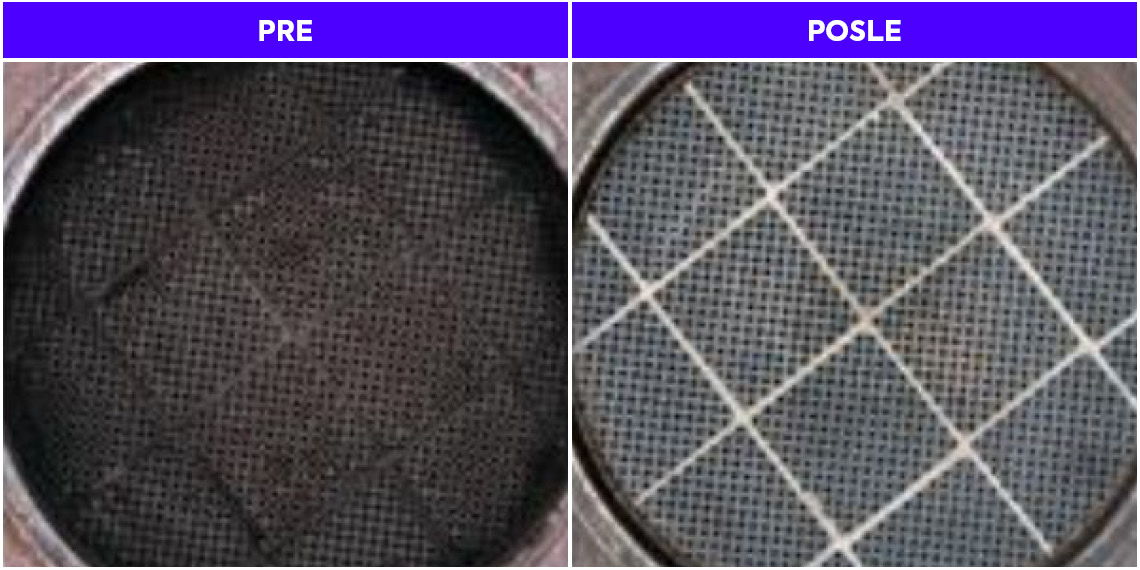 DPF pre i posle Multiserve tretmana DPF-a DPF pre i posle Multiserve tretmana DPF-a